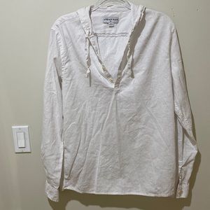 White Linen Top- US M